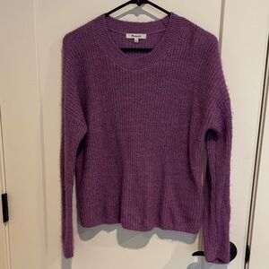 Madewell Deep Purple Crew Neck Sweater